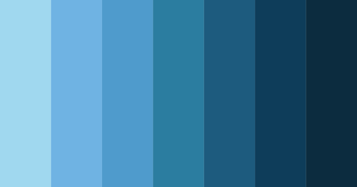 Download azure dusk serenade color palette PNG image (landscape)