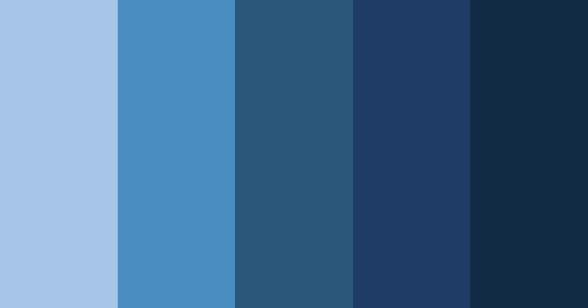 Download blue starry night color palette PNG image (landscape)