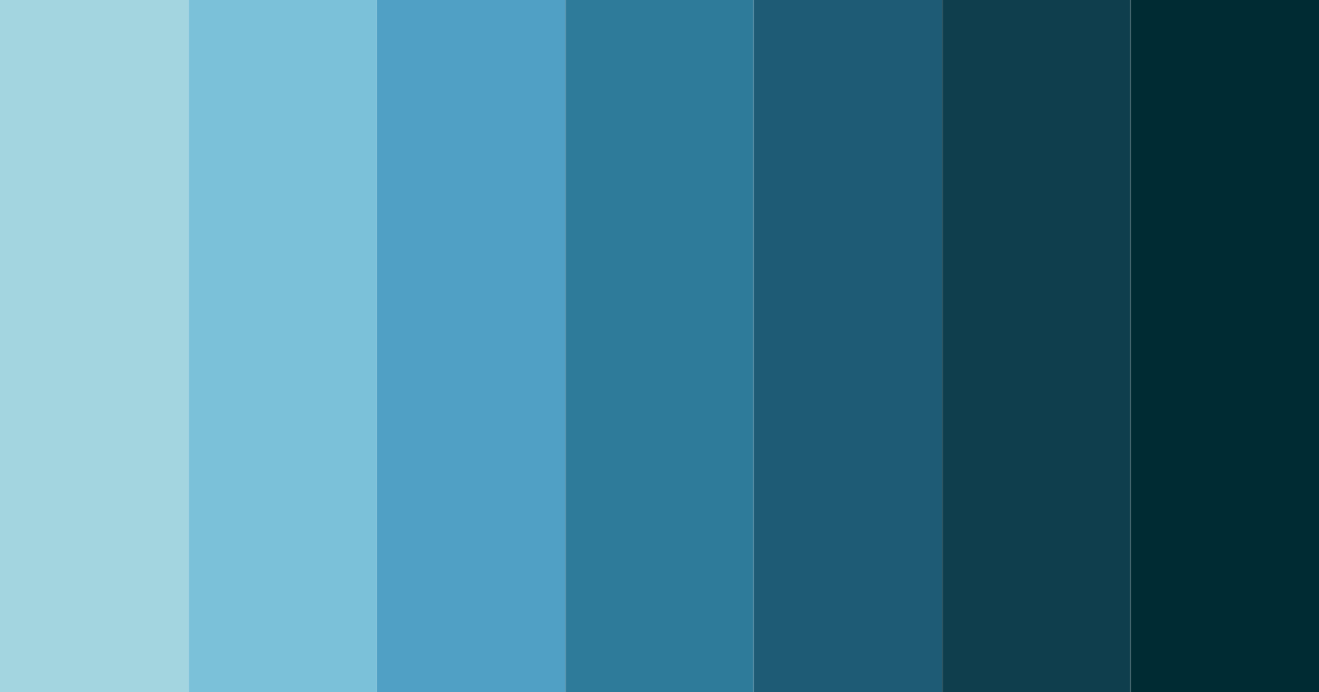 Download teal kingfisher color palette PNG image (landscape)