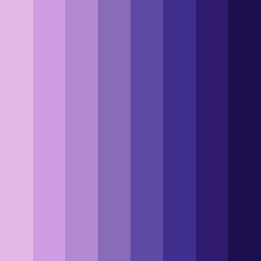 Download purple twilight color palette PNG image (square)