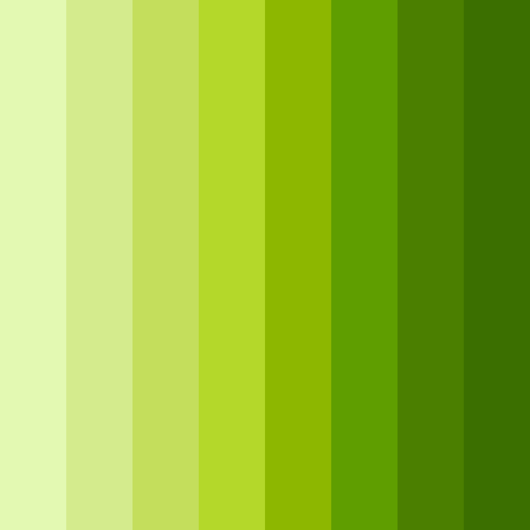 Download shades of green yellow color palette PNG image (square)