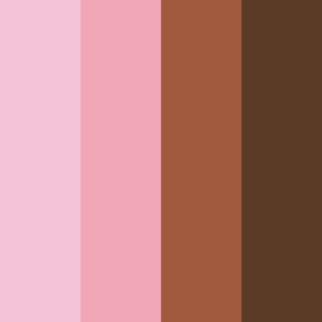 Download pink and brown dream color palette PNG image (square)