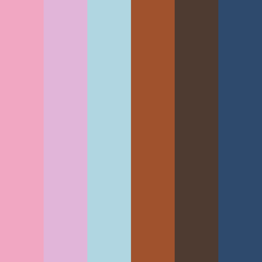Download pink and blue dream color palette PNG image (square)