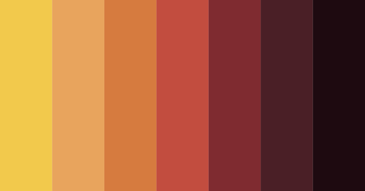 Download lava jewel tones color palette PNG image (landscape)