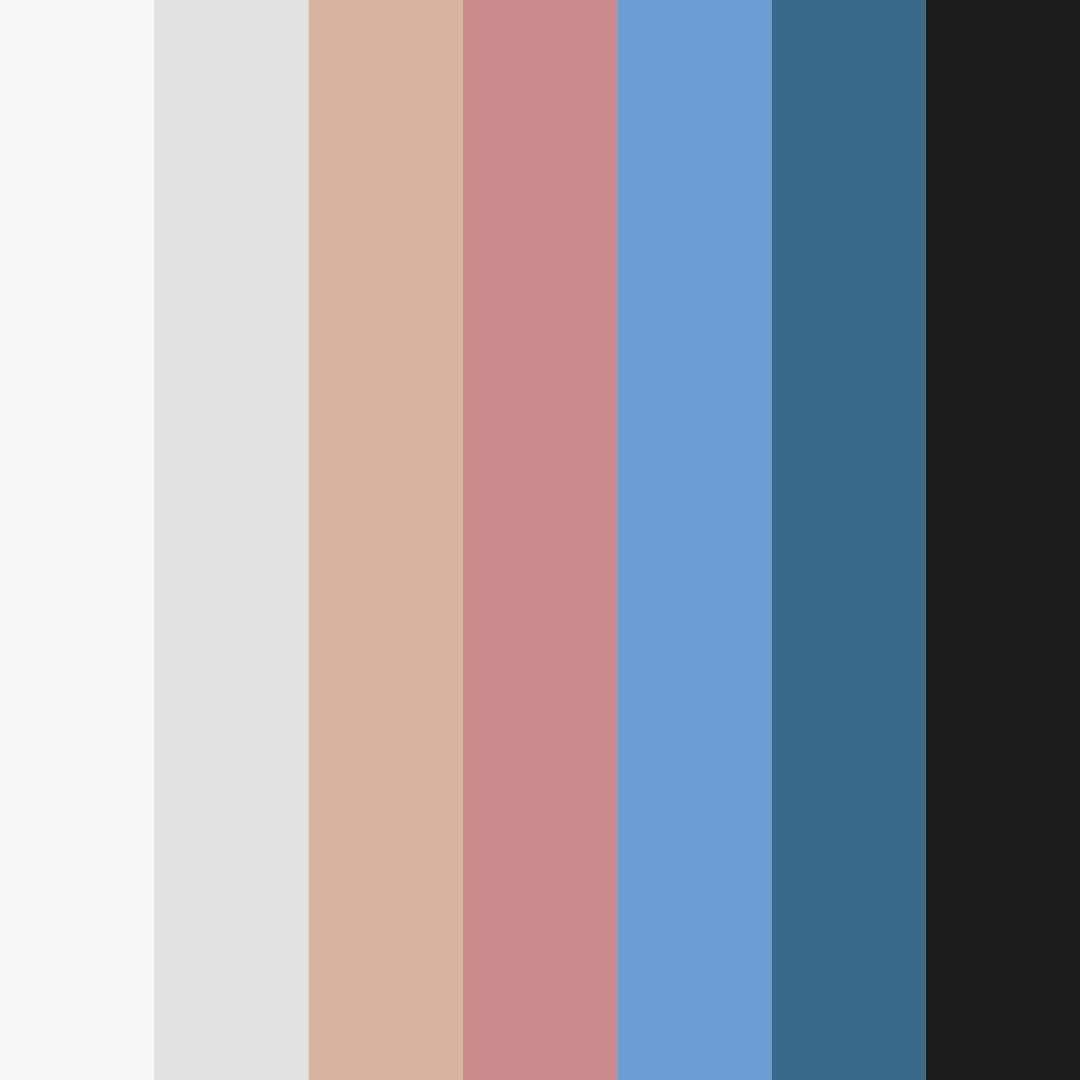 Download earthy red and sky blue color palette PNG image (square)
