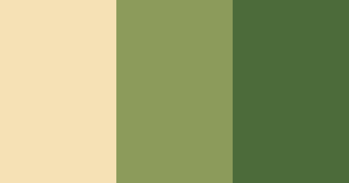 Download creamy green color palette PNG image (landscape)