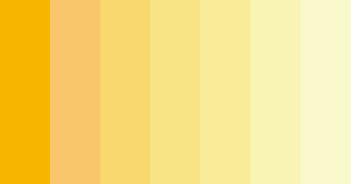 Download golden sunshine color palette PNG image (landscape)