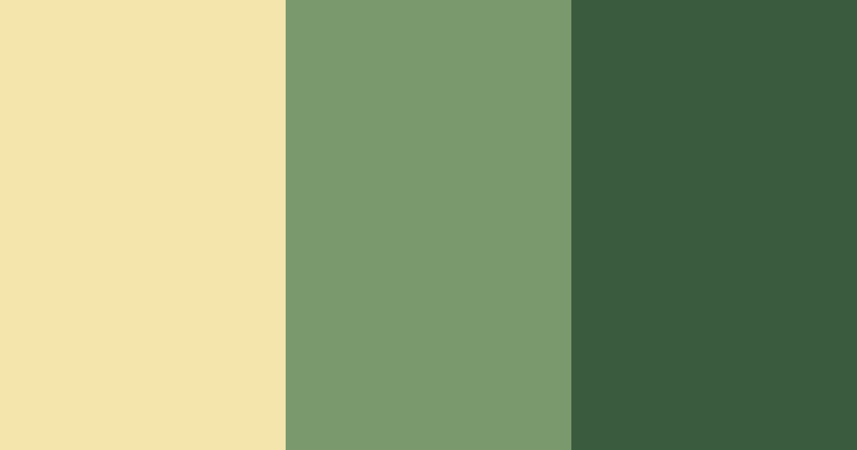 Download creamy green color palette PNG image (landscape)