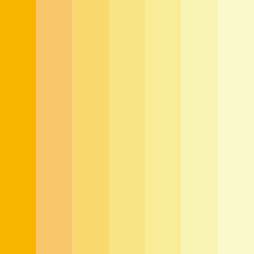 Download golden sunshine color palette PNG image (square)