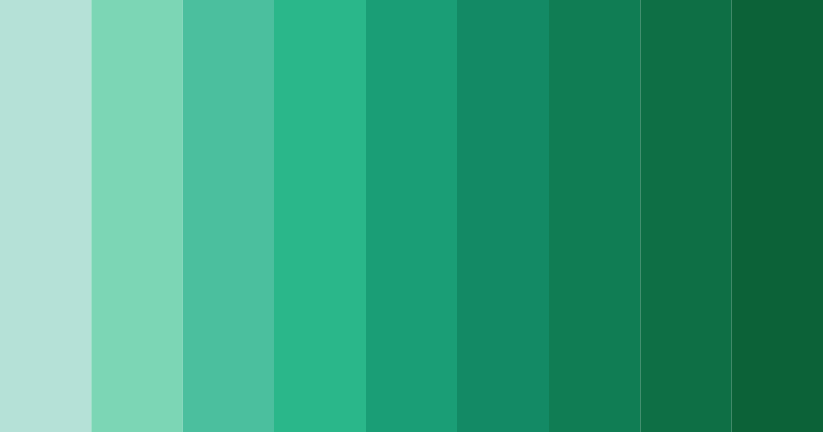 Download mystical greenery color palette PNG image (landscape)