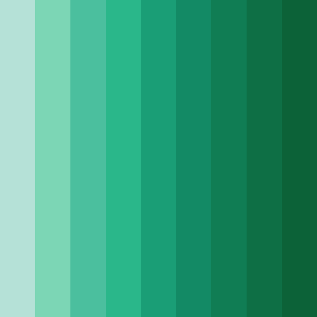 Download mystical greenery color palette PNG image (square)