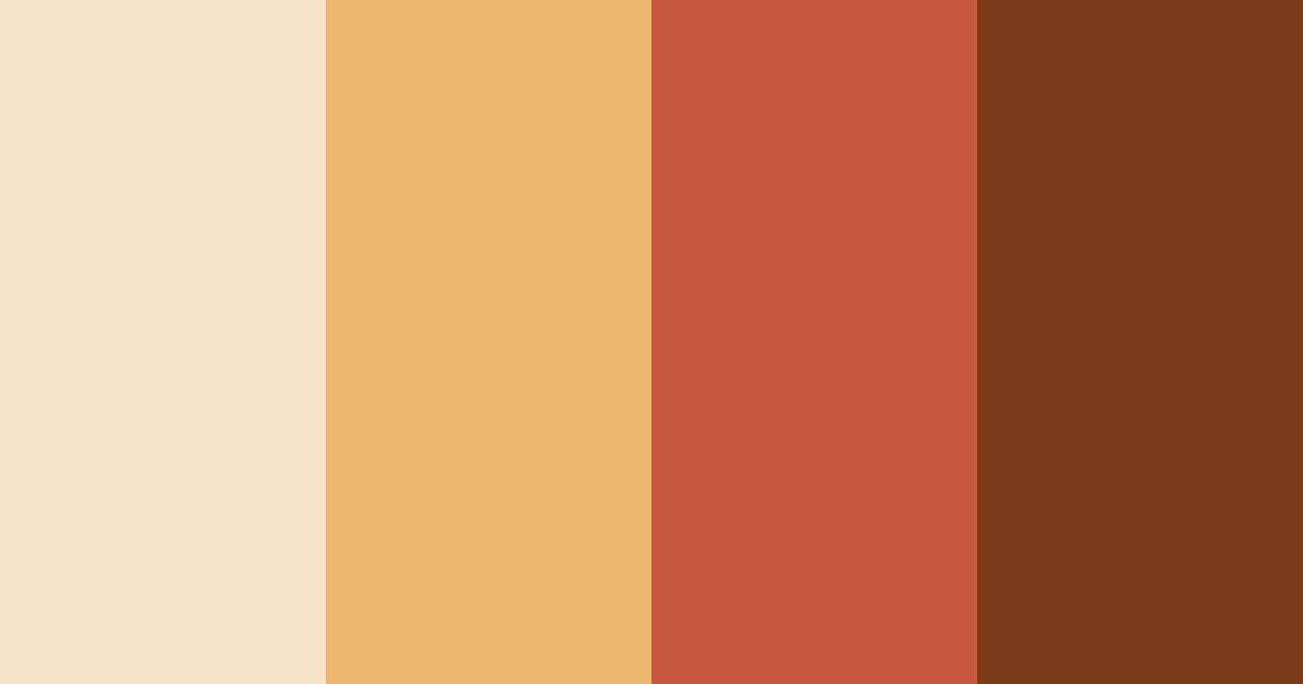 Download bright brown color palette PNG image (landscape)