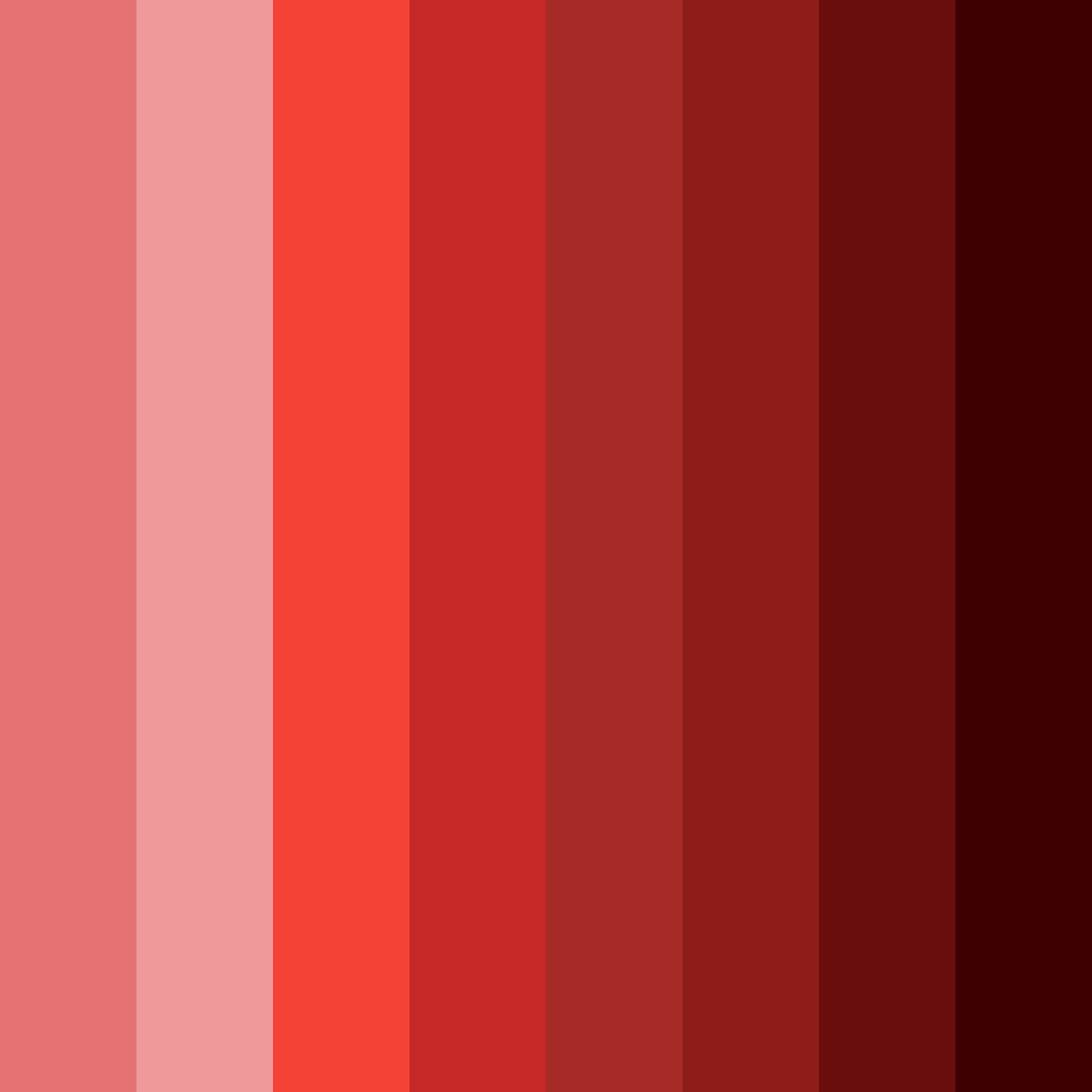 Download rust red shades color palette PNG image (square)