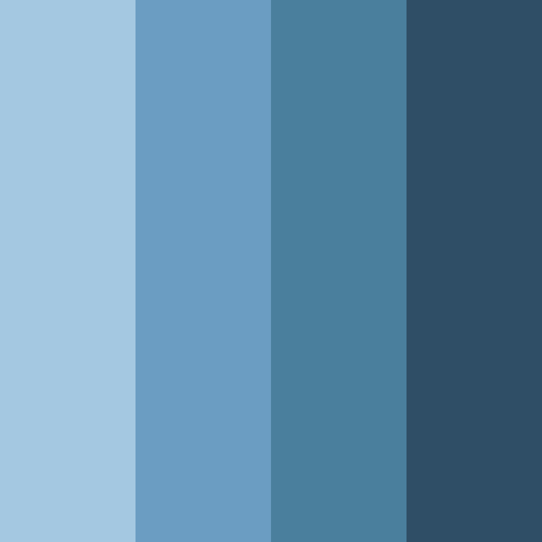Download blue horizon color palette PNG image (square)