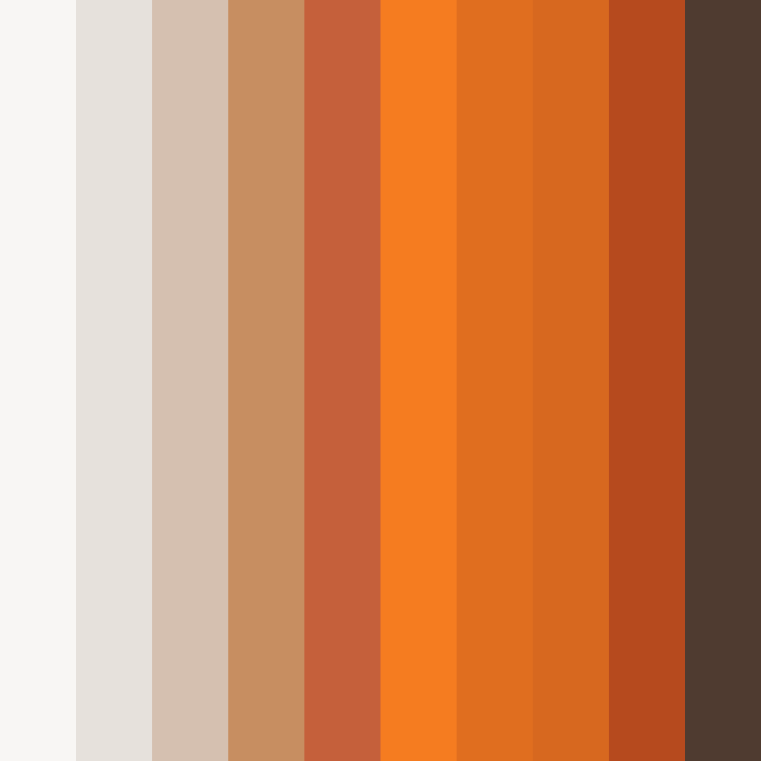 Download orange twilight color palette PNG image (square)