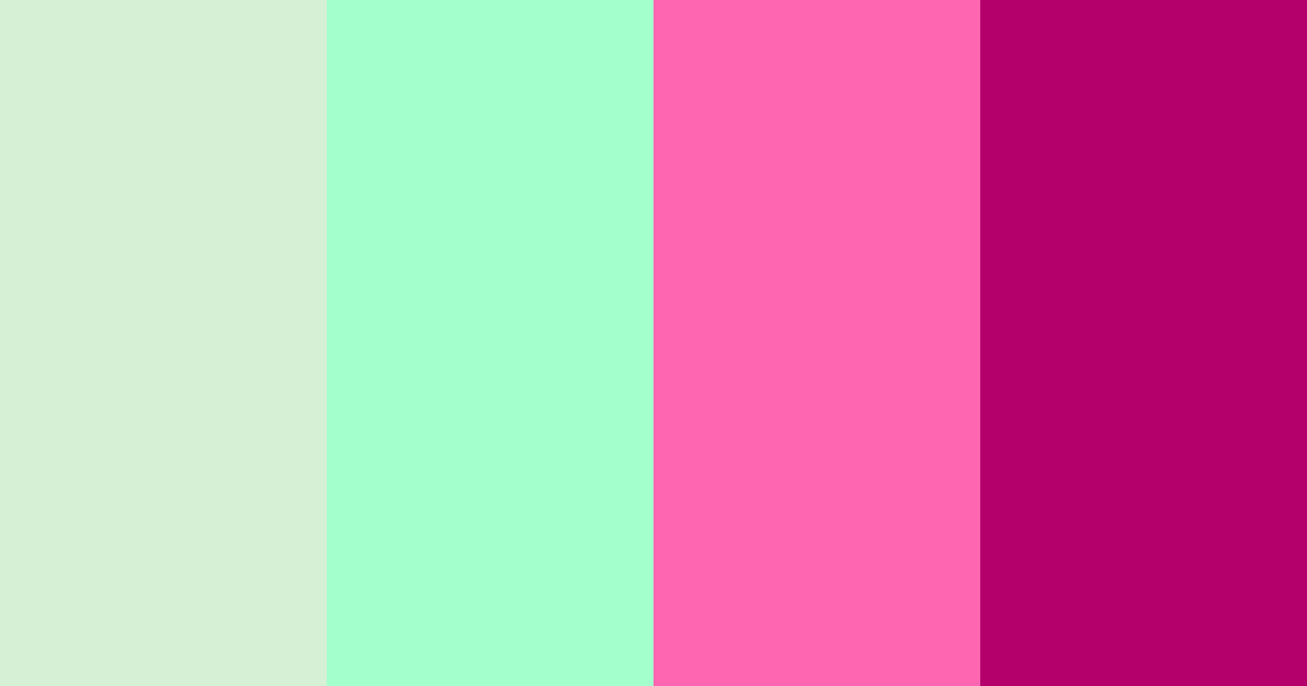 Download neon pink and green delight color palette PNG image (landscape)