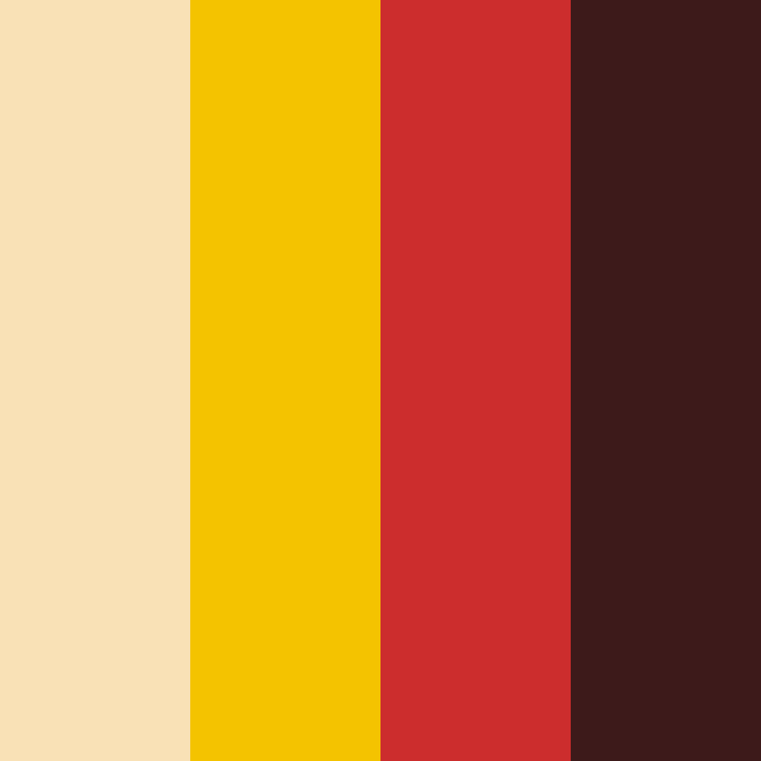 Download black gold red color palette PNG image (square)