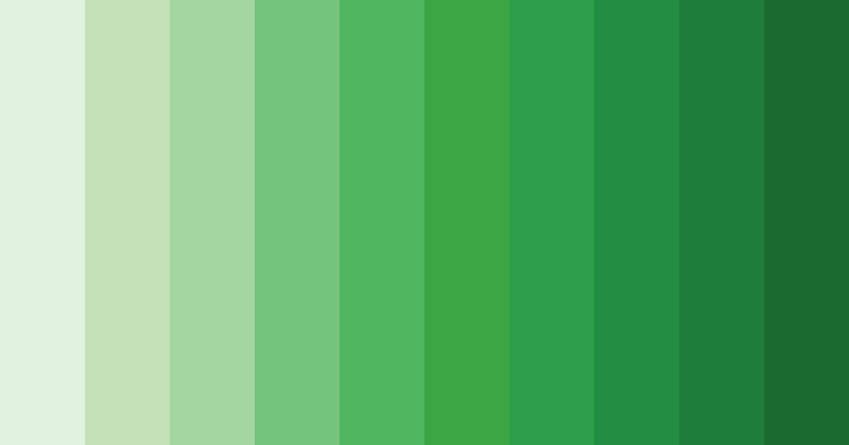 Download green vibrance color palette PNG image (landscape)