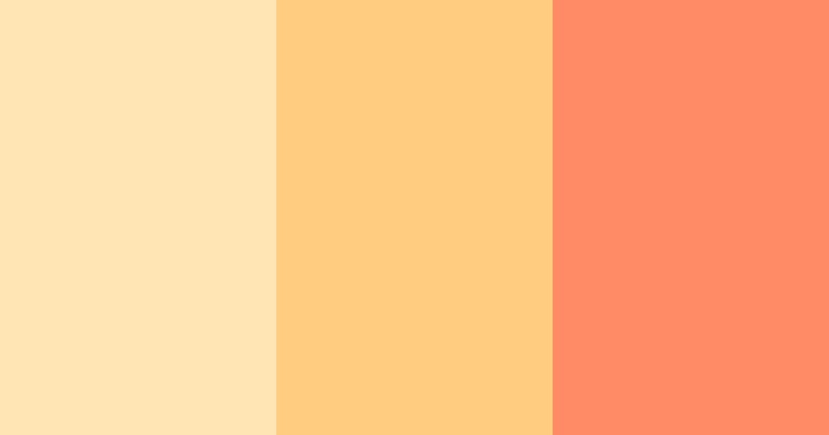 Download peachy sunset color palette PNG image (landscape)