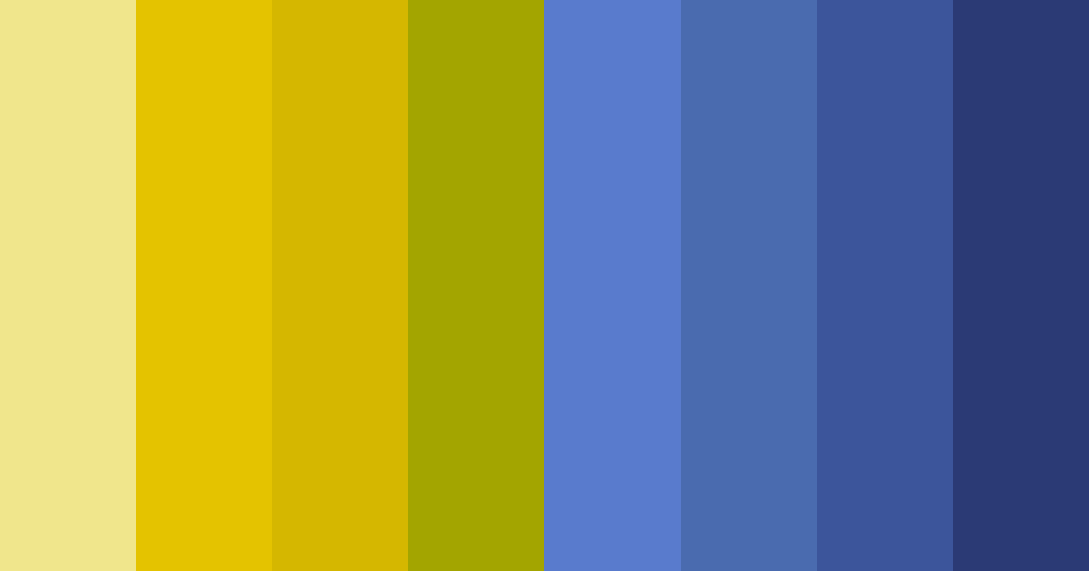 Download blue sunshine color palette PNG image (landscape)