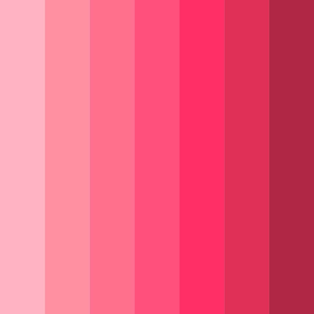 Download pink coral symphony color palette PNG image (square)
