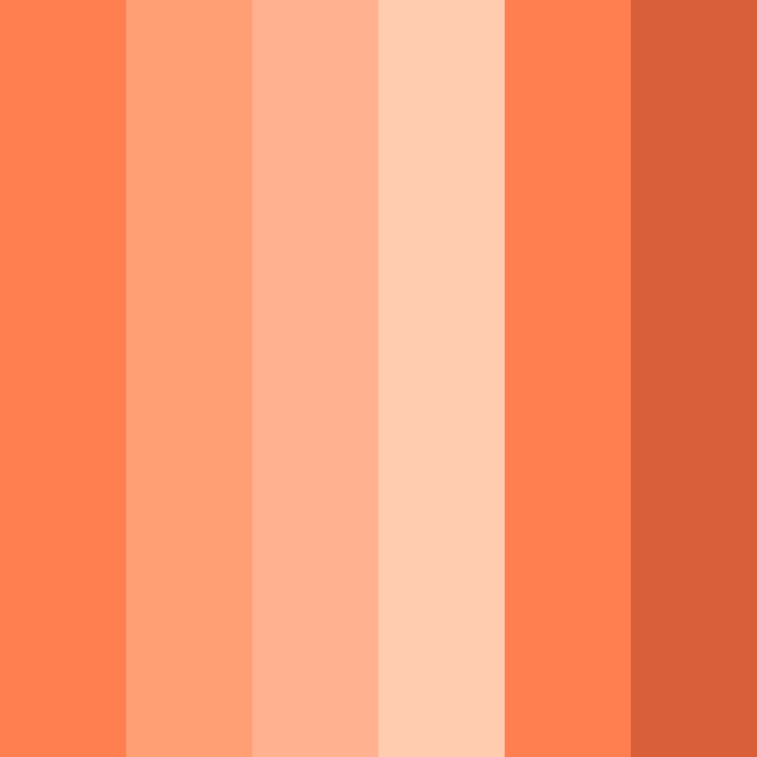 Download coral symphony color palette PNG image (square)