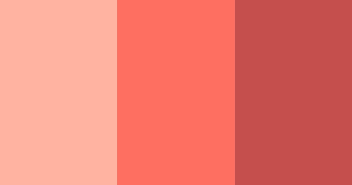 Download coral sunshine color palette PNG image (landscape)