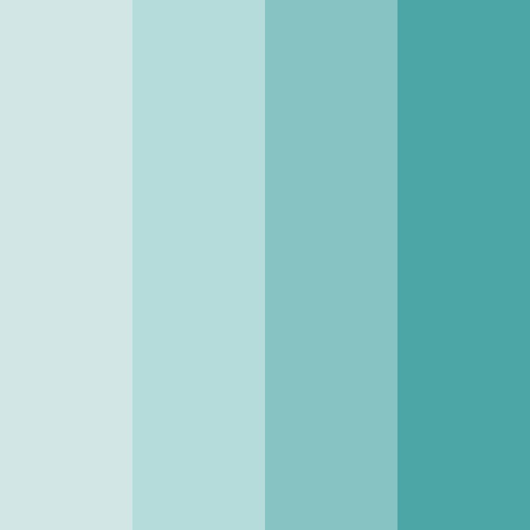 Download serene teal oasis color palette PNG image (square)