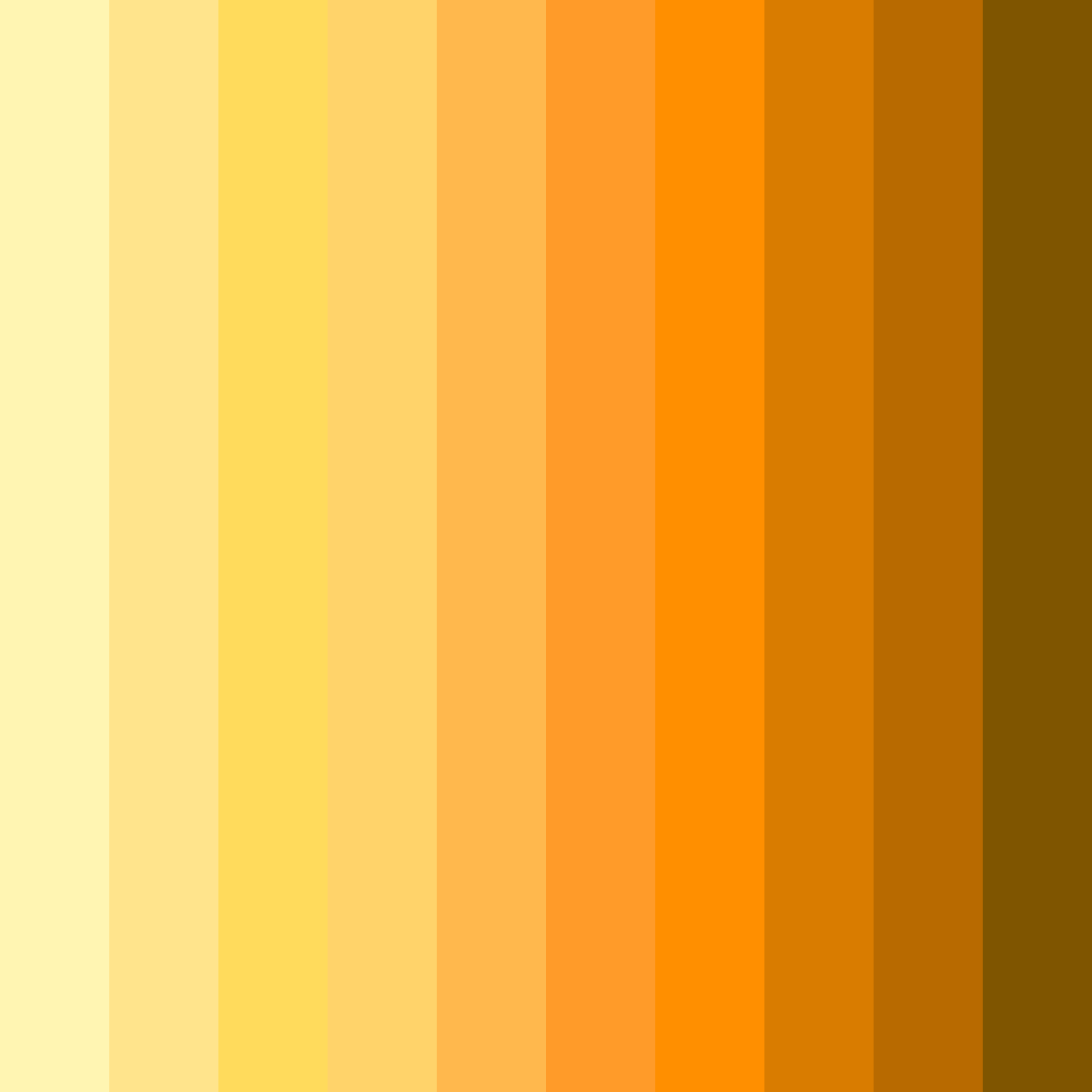 Download golden glow color palette PNG image (square)