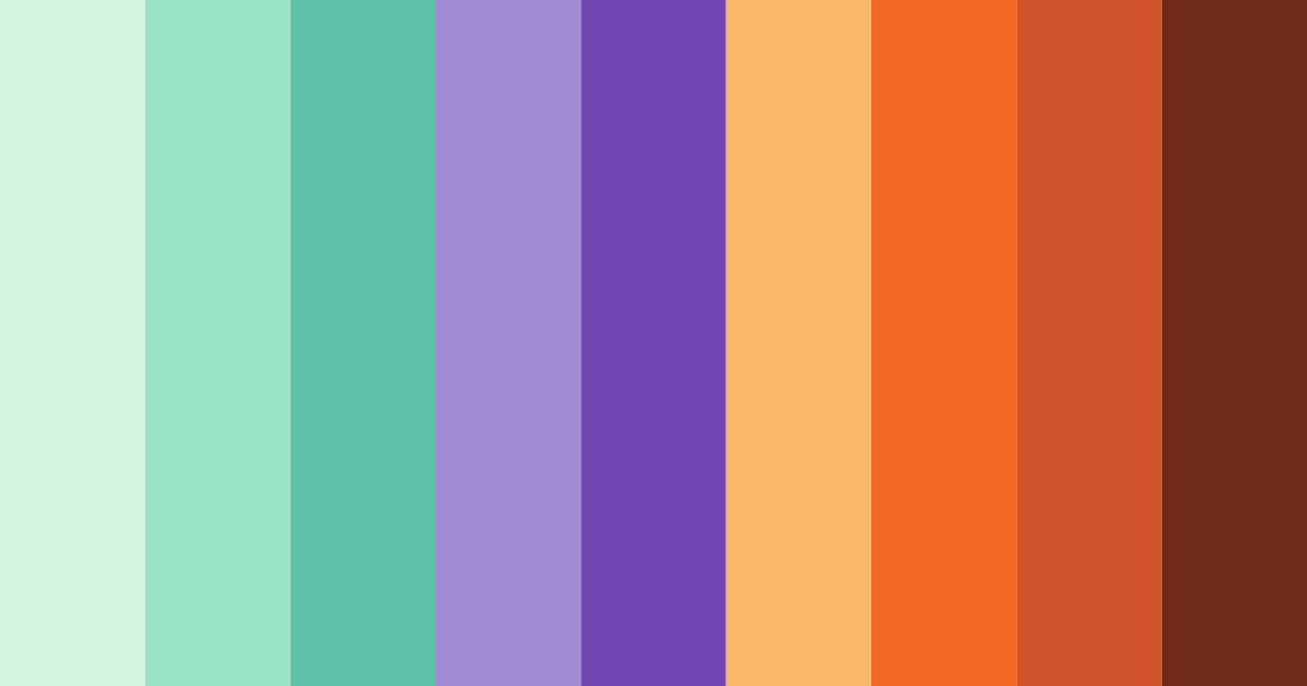 Download emerald dream color palette PNG image (landscape)