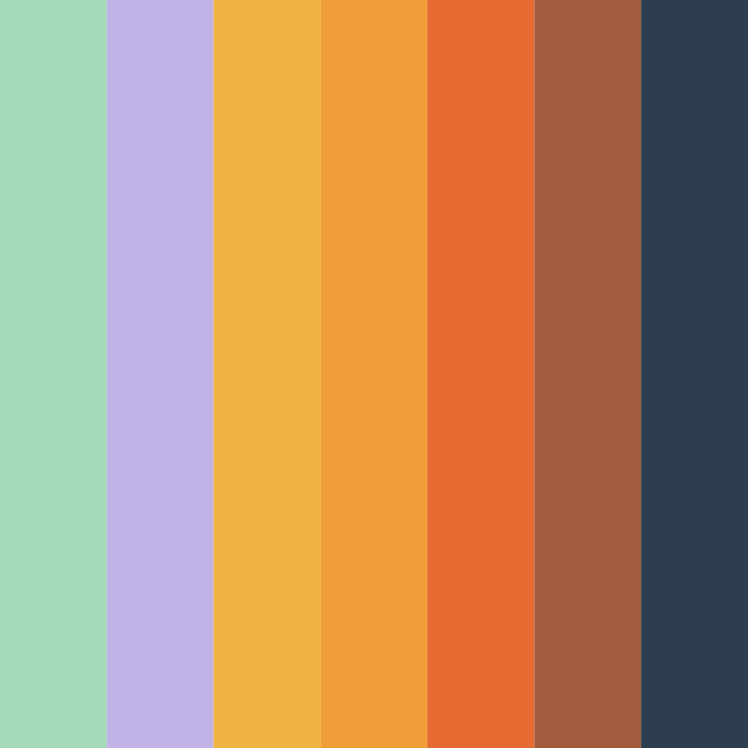 Download emerald dreams color palette PNG image (square)
