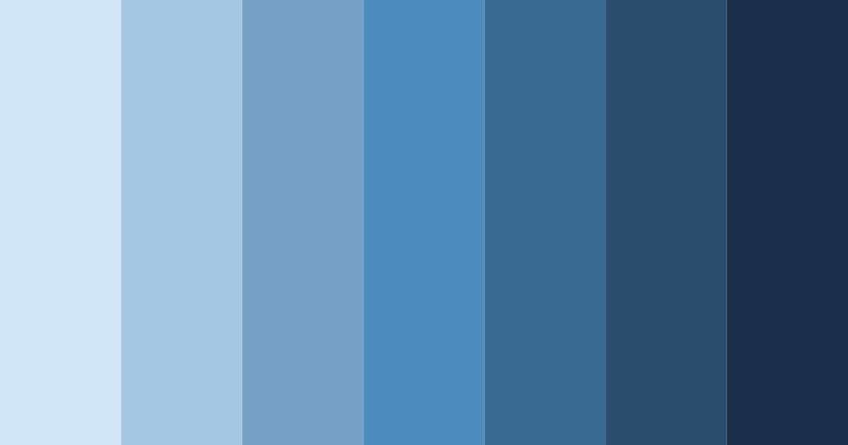 Download blue winter color palette PNG image (landscape)