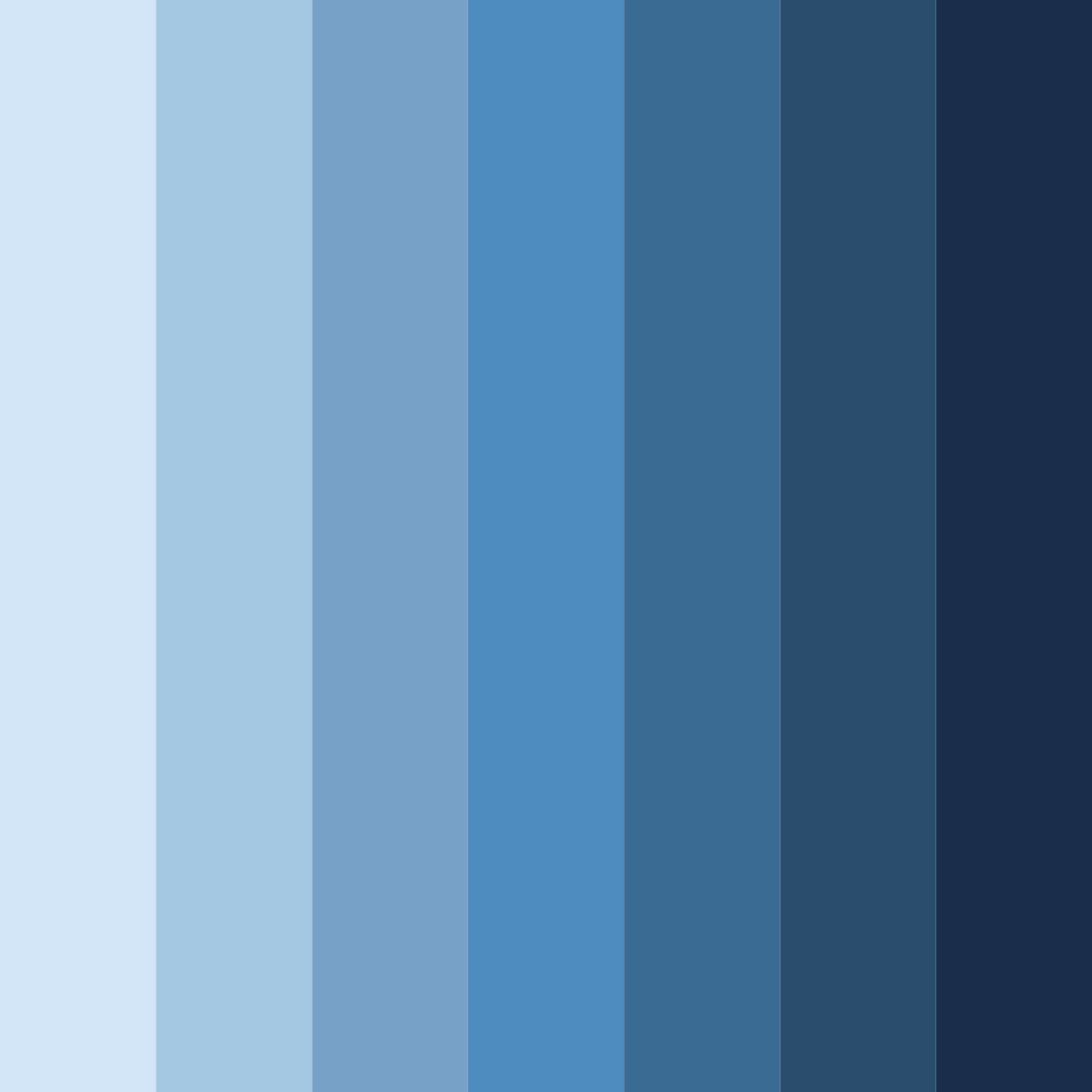Download blue winter color palette PNG image (square)