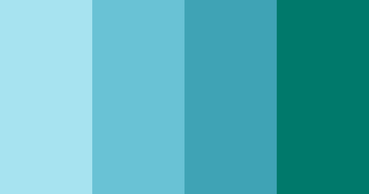 Download blue app color palette PNG image (landscape)