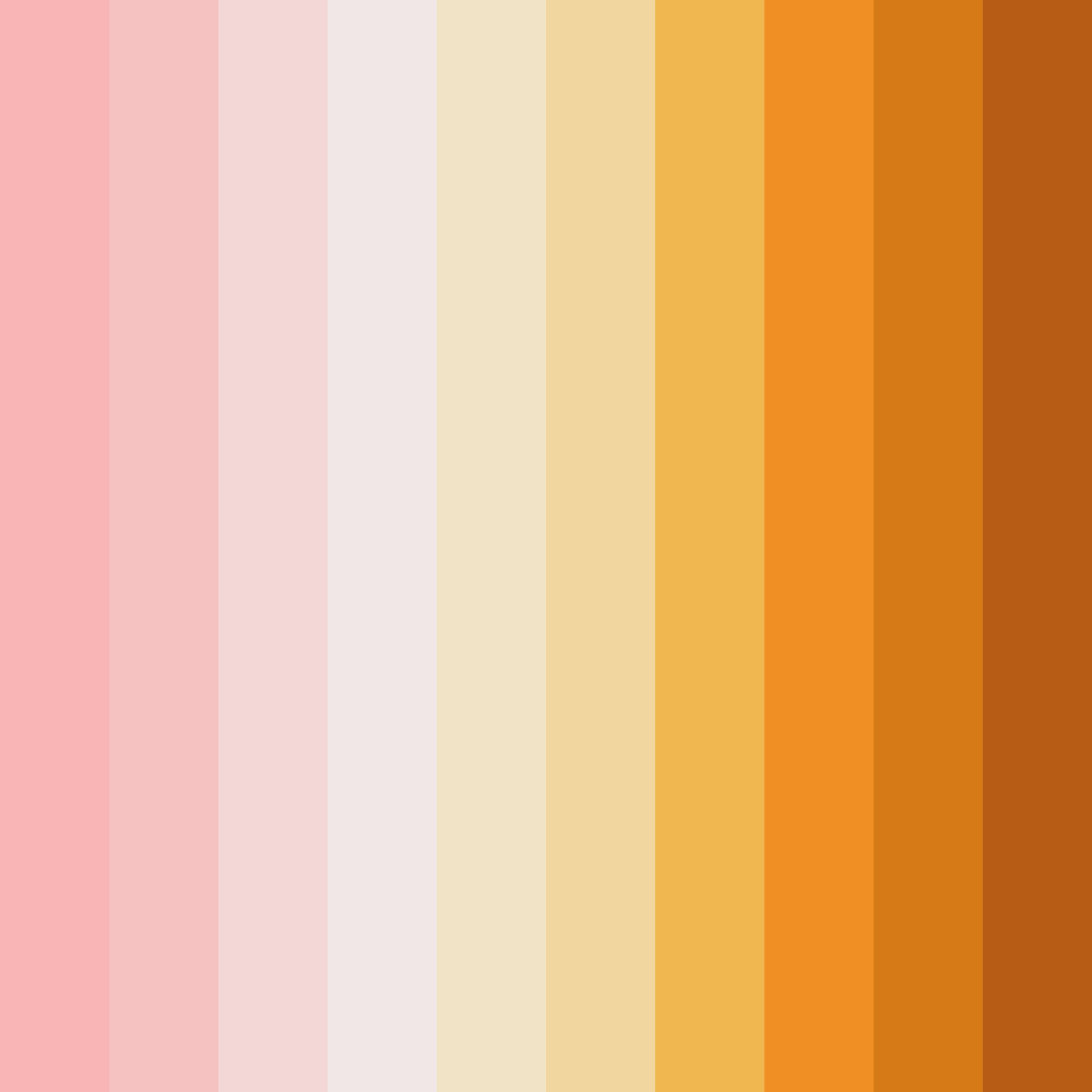 Download warm orange color palette PNG image (square)