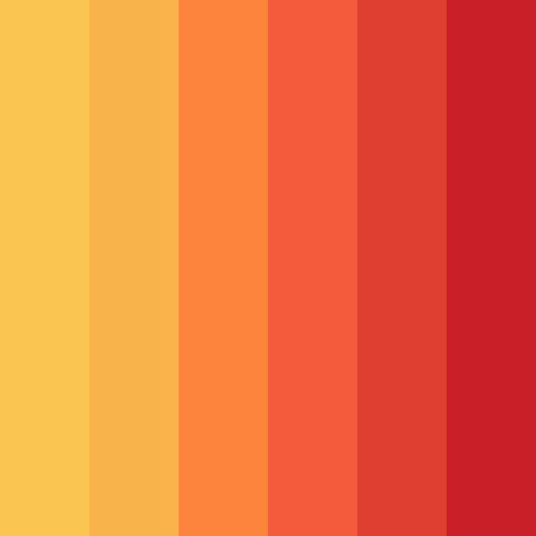 Download fiery red color palette PNG image (square)