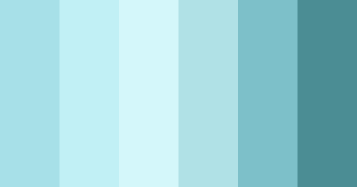 Download aqua dreams color palette PNG image (landscape)