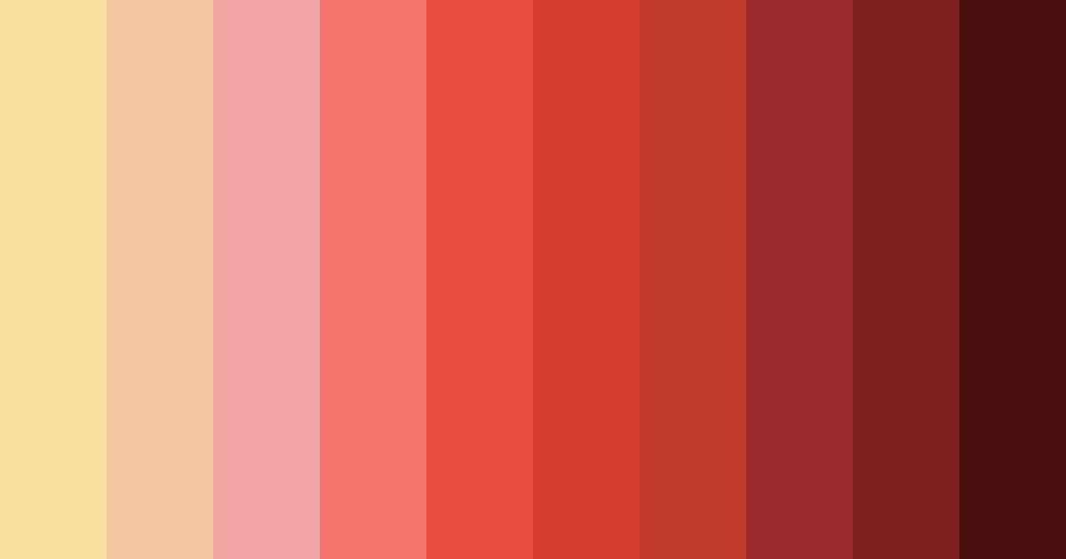 Download crimson sunrise color palette PNG image (landscape)