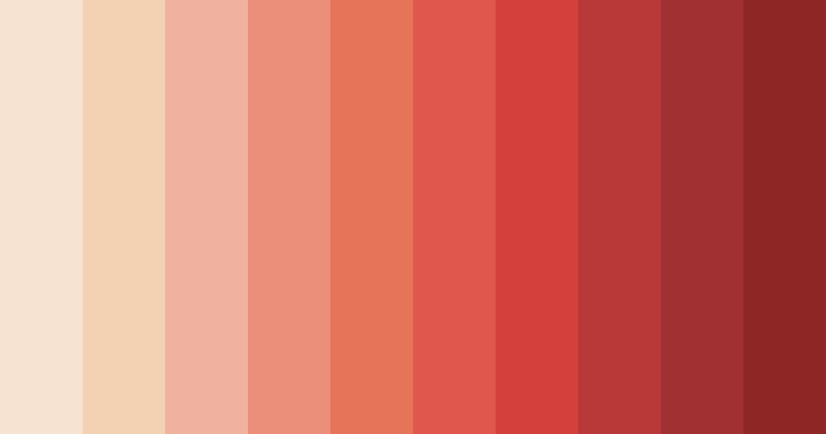 Download milky red color palette PNG image (landscape)