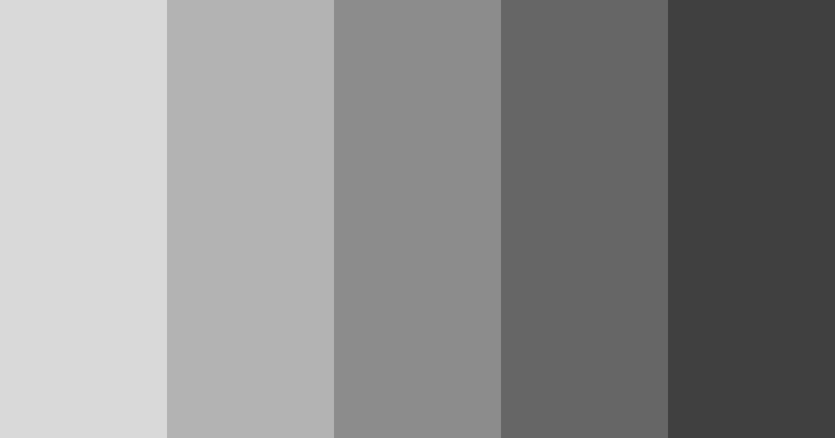 Download shades of grey color palette PNG image (landscape)