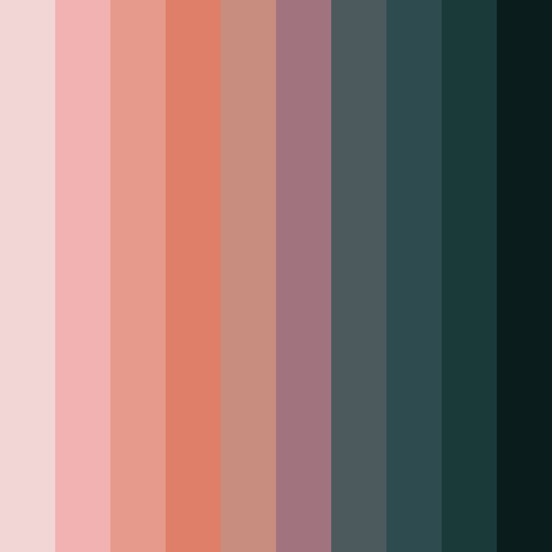 Download dusky teal elegance color palette PNG image (square)
