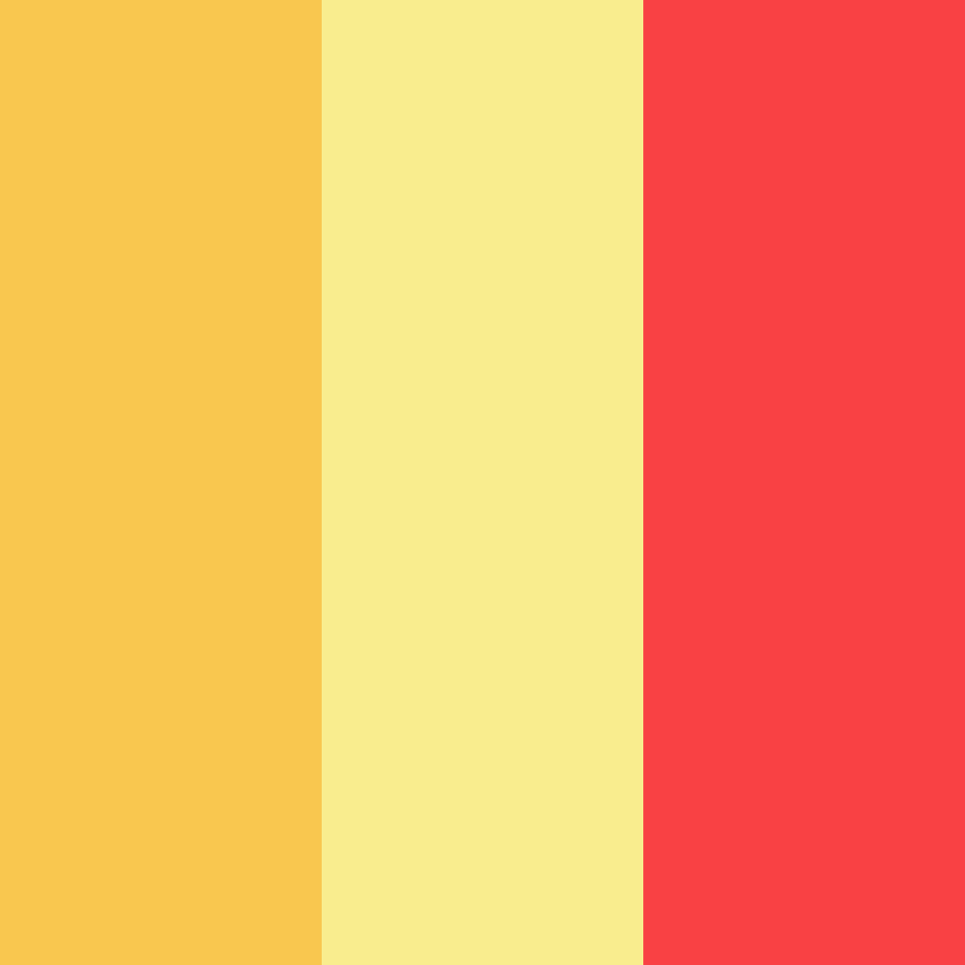 Download yellow party color palette PNG image (square)