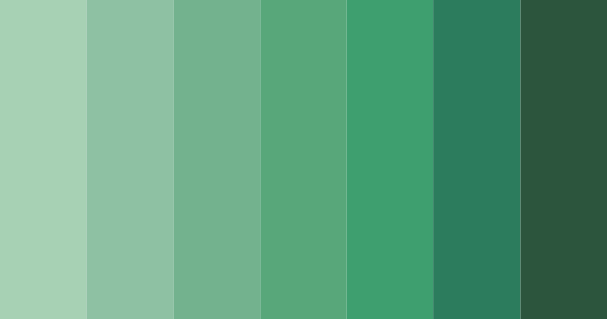 Download emerald forest serenity color palette PNG image (landscape)