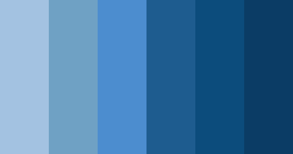 Download blue sky shades color palette PNG image (landscape)