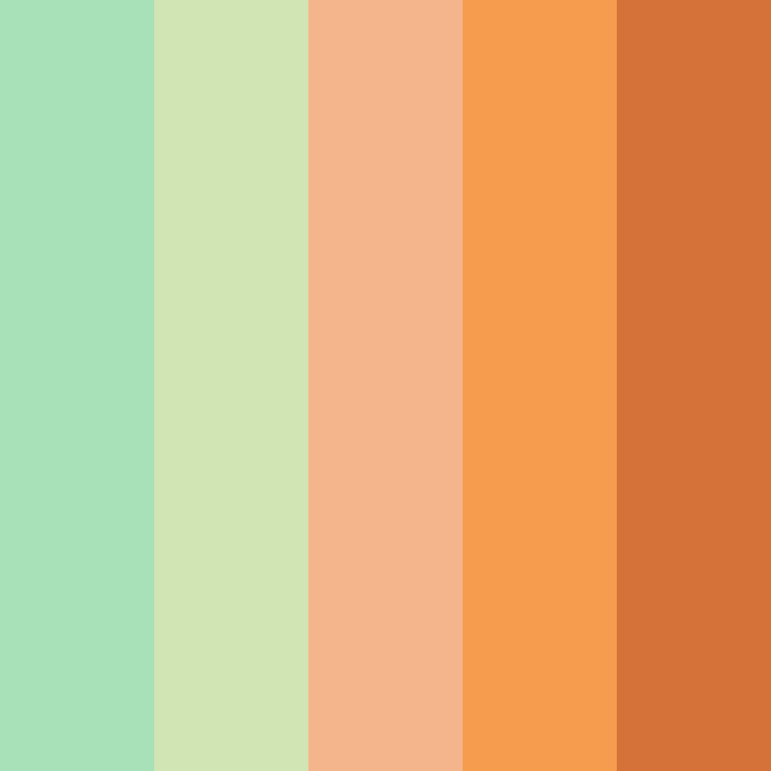 Download citrus garden delight color palette PNG image (square)