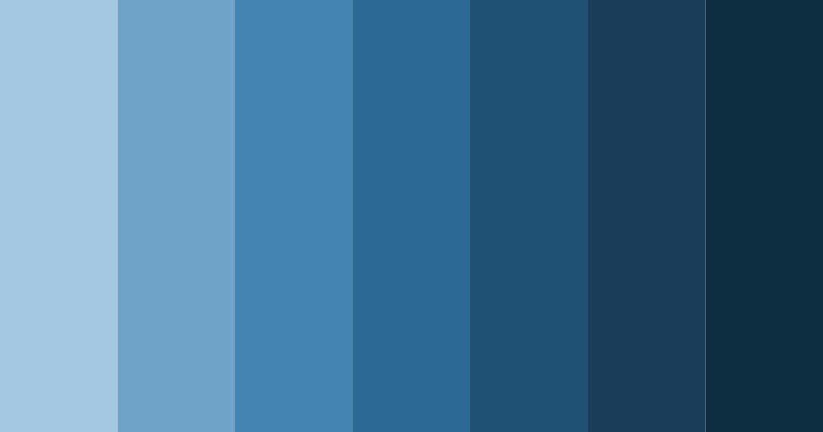 Download deep blue forest color palette PNG image (landscape)