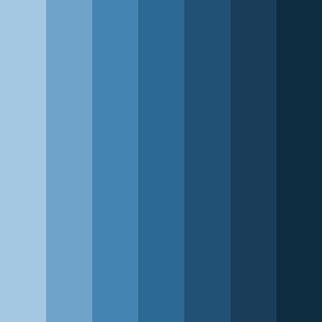 Download deep blue forest color palette PNG image (square)