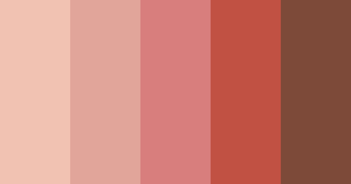 Download terracotta dreams color palette PNG image (landscape)