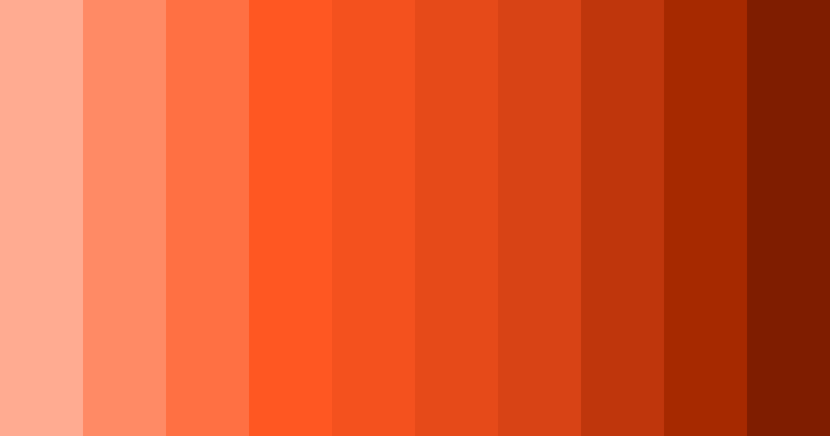 Download sunset blaze color palette PNG image (landscape)