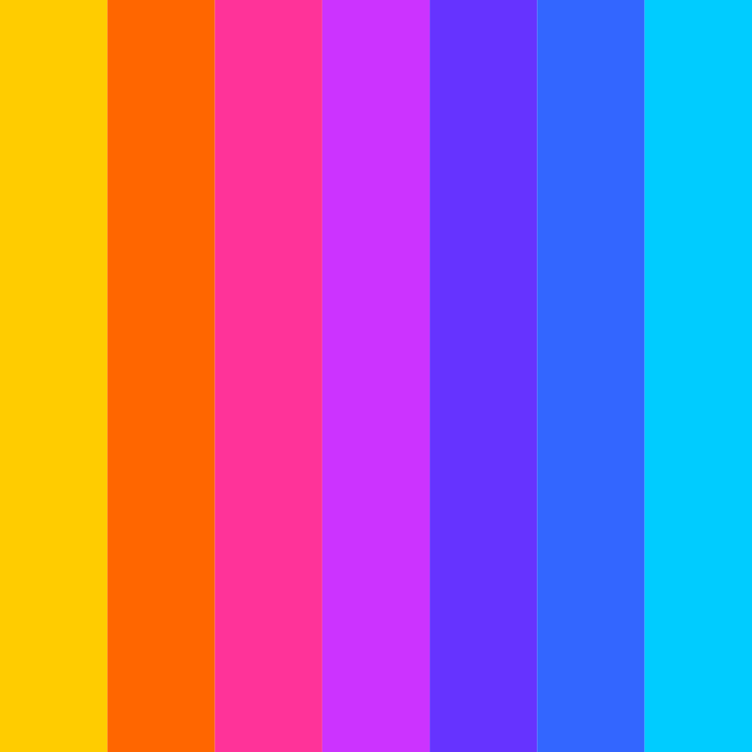 Download prismatic dreams color palette PNG image (square)